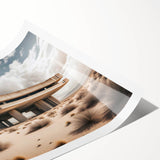 Brutalist Wall Art | Modern Desert Industrial Concrete Architecture Print