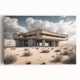 Brutalist Wall Art | Modern Desert Industrial Concrete Architecture Print