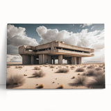Brutalist Wall Art | Modern Desert Industrial Concrete Architecture Print