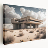 Brutalist Wall Art | Modern Desert Industrial Concrete Architecture Print
