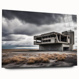 Brutalist Wall Art | Stark Industrial Concrete Architecture Desert Print