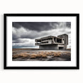 Brutalist Wall Art | Stark Industrial Concrete Architecture Desert Print