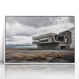 Brutalist Wall Art | Stark Industrial Concrete Architecture Desert Print