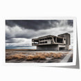 Brutalist Wall Art | Stark Industrial Concrete Architecture Desert Print