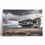 Brutalist Wall Art | Stark Industrial Concrete Architecture Desert Print