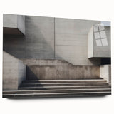 Brutalist Wall Art | Minimalist Concrete Architecture Geometric Print