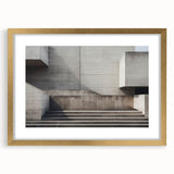 Brutalist Wall Art | Minimalist Concrete Architecture Geometric Print