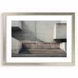 Brutalist Wall Art | Minimalist Concrete Architecture Geometric Print