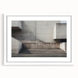 Brutalist Wall Art | Minimalist Concrete Architecture Geometric Print