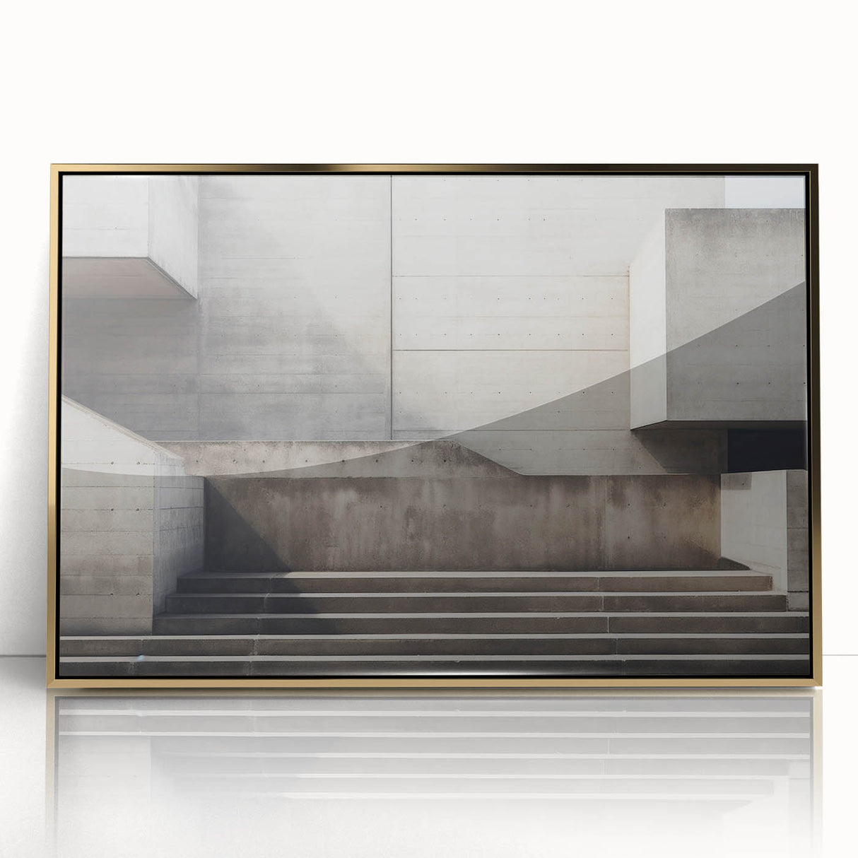 Brutalist Wall Art | Minimalist Concrete Architecture Geometric Print