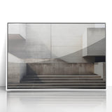 Brutalist Wall Art | Minimalist Concrete Architecture Geometric Print