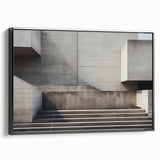 Brutalist Wall Art | Minimalist Concrete Architecture Geometric Print