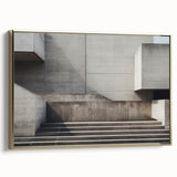 Brutalist Wall Art | Minimalist Concrete Architecture Geometric Print