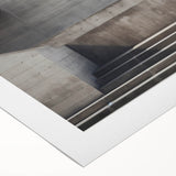 Brutalist Wall Art | Minimalist Concrete Architecture Geometric Print