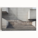Brutalist Wall Art | Minimalist Concrete Architecture Geometric Print