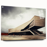Brutalist Wall Art | Bold Industrial Concrete Architecture Design Print