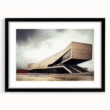 Brutalist Wall Art | Bold Industrial Concrete Architecture Design Print