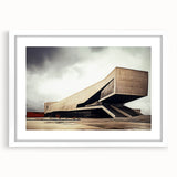 Brutalist Wall Art | Bold Industrial Concrete Architecture Design Print
