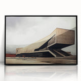 Brutalist Wall Art | Bold Industrial Concrete Architecture Design Print