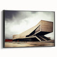 Brutalist Wall Art | Bold Industrial Concrete Architecture Design Print