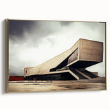 Brutalist Wall Art | Bold Industrial Concrete Architecture Design Print