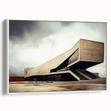 Brutalist Wall Art | Bold Industrial Concrete Architecture Design Print