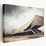 Brutalist Wall Art | Bold Industrial Concrete Architecture Design Print