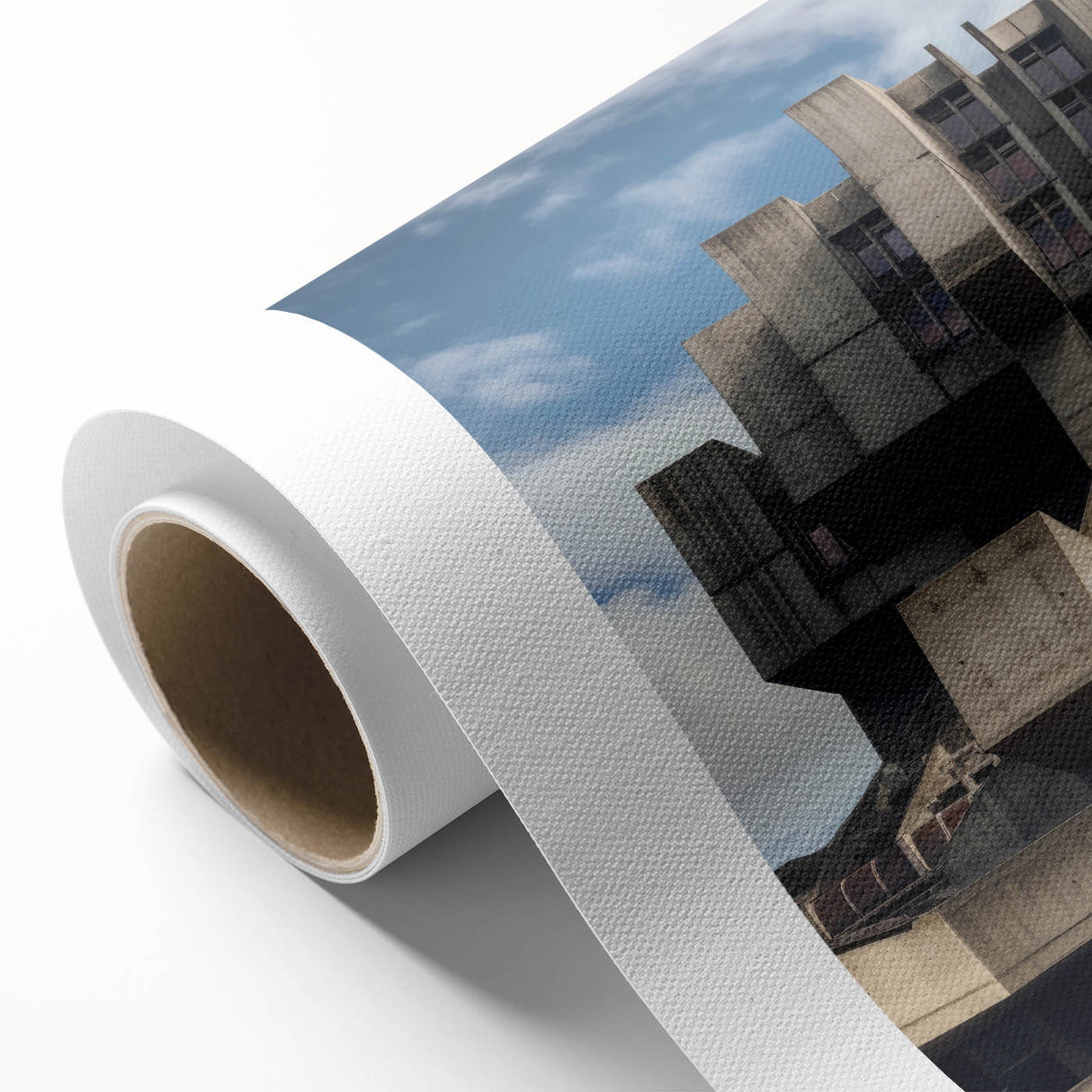 Brutalist Wall Art | Architectural Geometric Design | Industrial Canvas Print