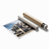 Brutalist Wall Art | Architectural Geometric Design | Industrial Canvas Print