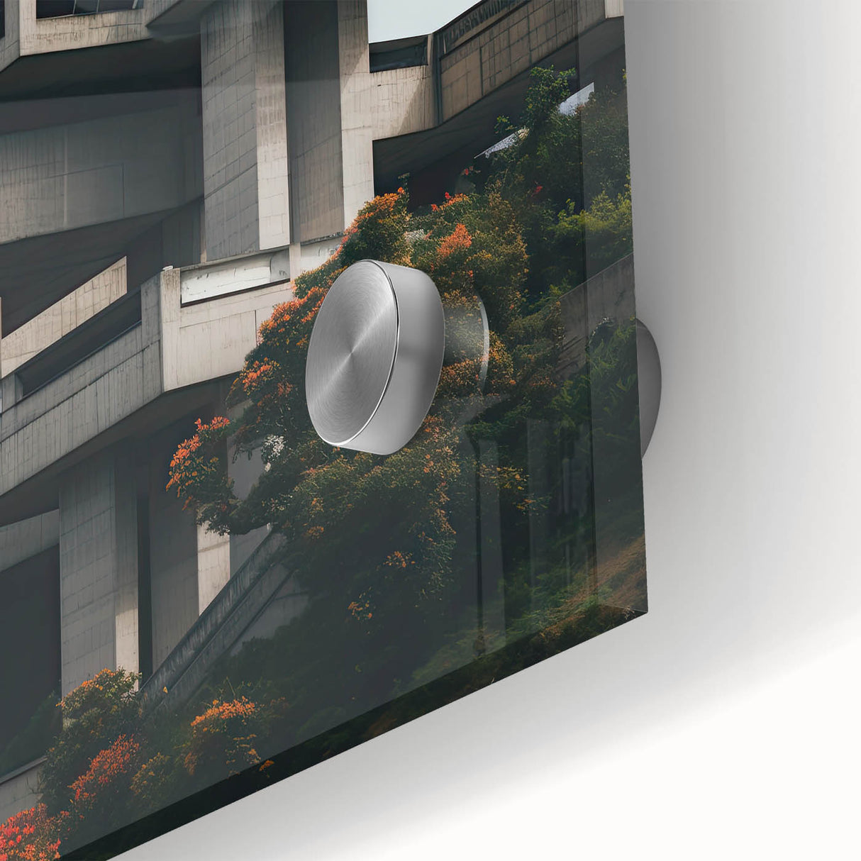 Brutalist Wall Art | Modern Geometric Architecture | Industrial Canvas Print