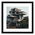 Brutalist Wall Art | Modern Geometric Architecture | Industrial Canvas Print
