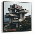Brutalist Wall Art | Modern Geometric Architecture | Industrial Canvas Print