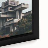 Brutalist Wall Art | Modern Geometric Architecture | Industrial Canvas Print