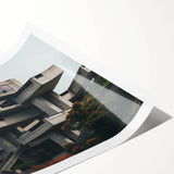 Brutalist Wall Art | Modern Geometric Architecture | Industrial Canvas Print