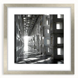 Brutalist Wall Art | Modern Industrial Geometric Tunnel | Concrete Aesthetic