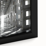 Brutalist Wall Art | Modern Industrial Geometric Tunnel | Concrete Aesthetic