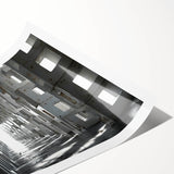 Brutalist Wall Art | Modern Industrial Geometric Tunnel | Concrete Aesthetic