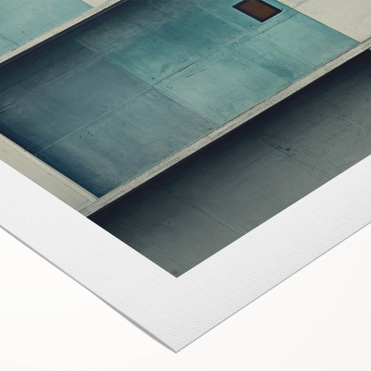 Brutalist Wall Art | Abstract Geometric Concrete Design with Color Blocks