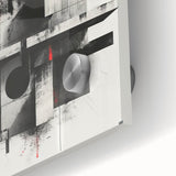 Brutalist Wall Art | Geometric Concrete Abstract | Industrial Canvas Print