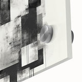 Brutalist Wall Art | Abstract Geometric Black and White Industrial Print