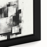 Brutalist Wall Art | Abstract Geometric Black and White Industrial Print