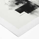 Brutalist Wall Art | Abstract Geometric Black and White Industrial Print