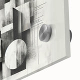 Brutalist Wall Art | Abstract Geometric Black and White Modern Art Print