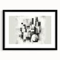 Brutalist Wall Art | Abstract Geometric Black and White Modern Art Print