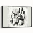 Brutalist Wall Art | Abstract Geometric Black and White Modern Art Print