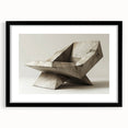 Brutalist Design Art | Geometric Concrete Sculpture Modern Industrial Print