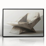 Brutalist Design Art | Geometric Concrete Sculpture Modern Industrial Print