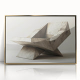 Brutalist Design Art | Geometric Concrete Sculpture Modern Industrial Print