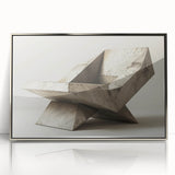 Brutalist Design Art | Geometric Concrete Sculpture Modern Industrial Print