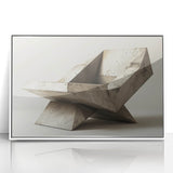 Brutalist Design Art | Geometric Concrete Sculpture Modern Industrial Print